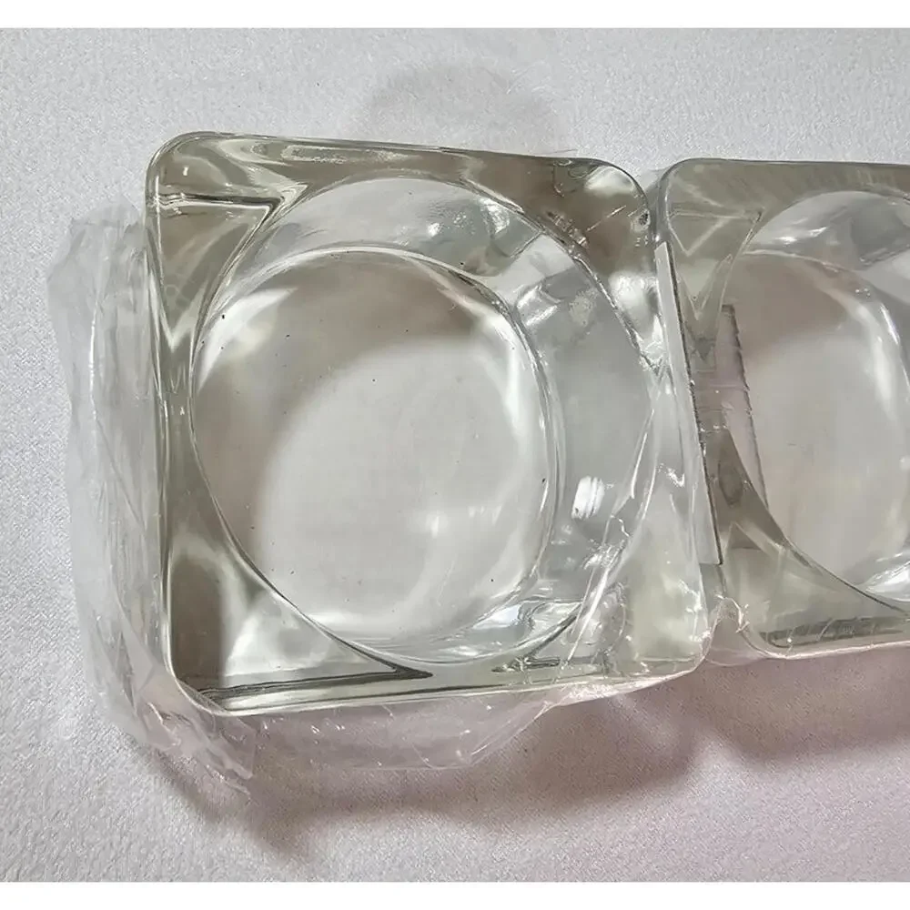 (Set of 3) Brand New IKEA Square Tealight Candle Holders Sealed Clear 3''